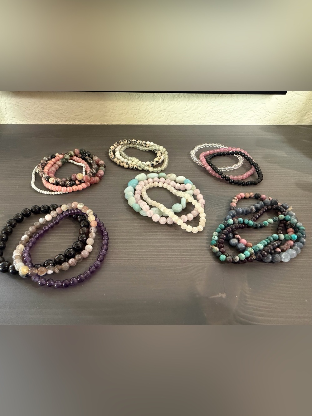 My Metaphysical Maven - 20 Genuine Crystal Bracelets Small Wrist Collection